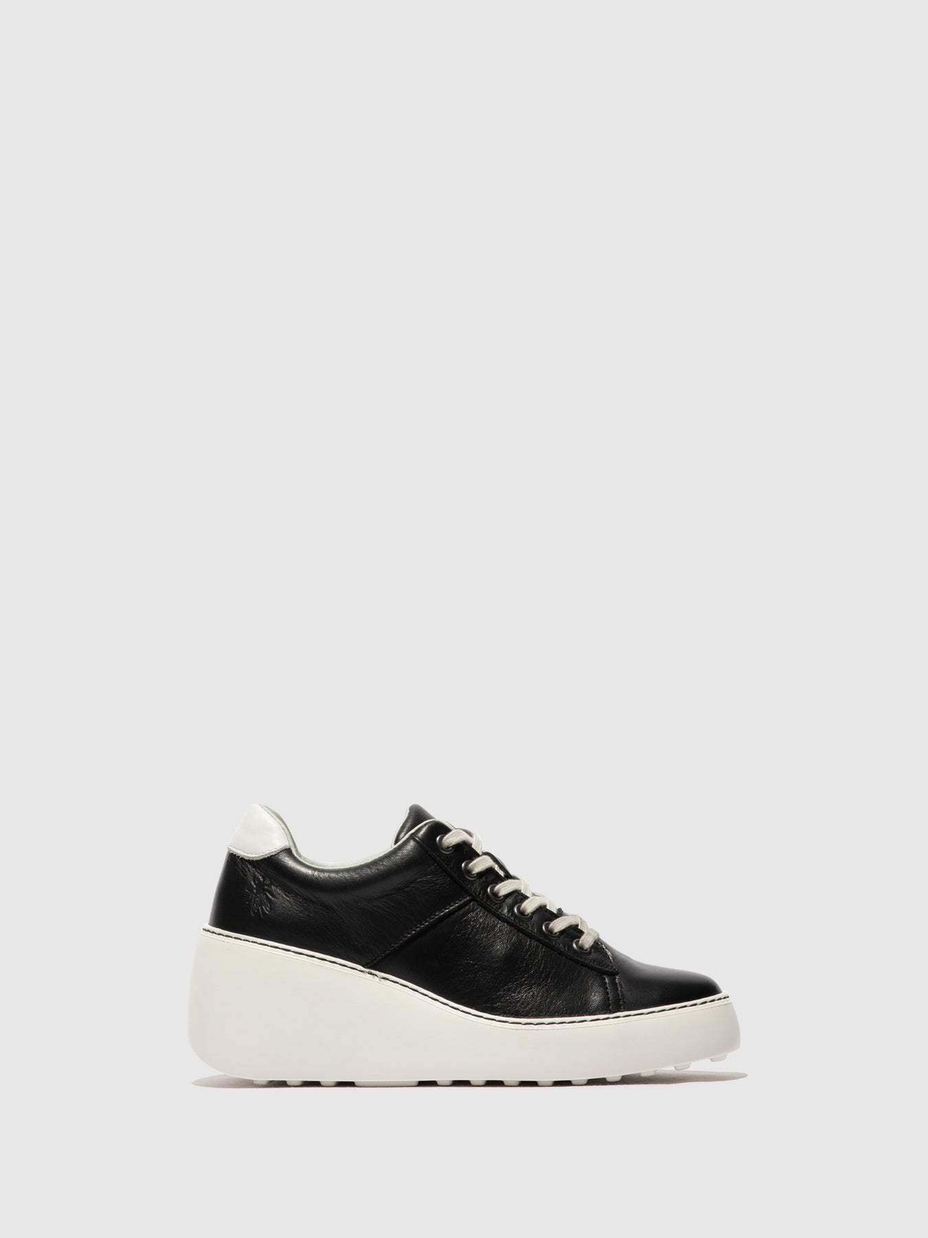 Fly London Lace-up Men's Sneakers Black/White | 875423JKY