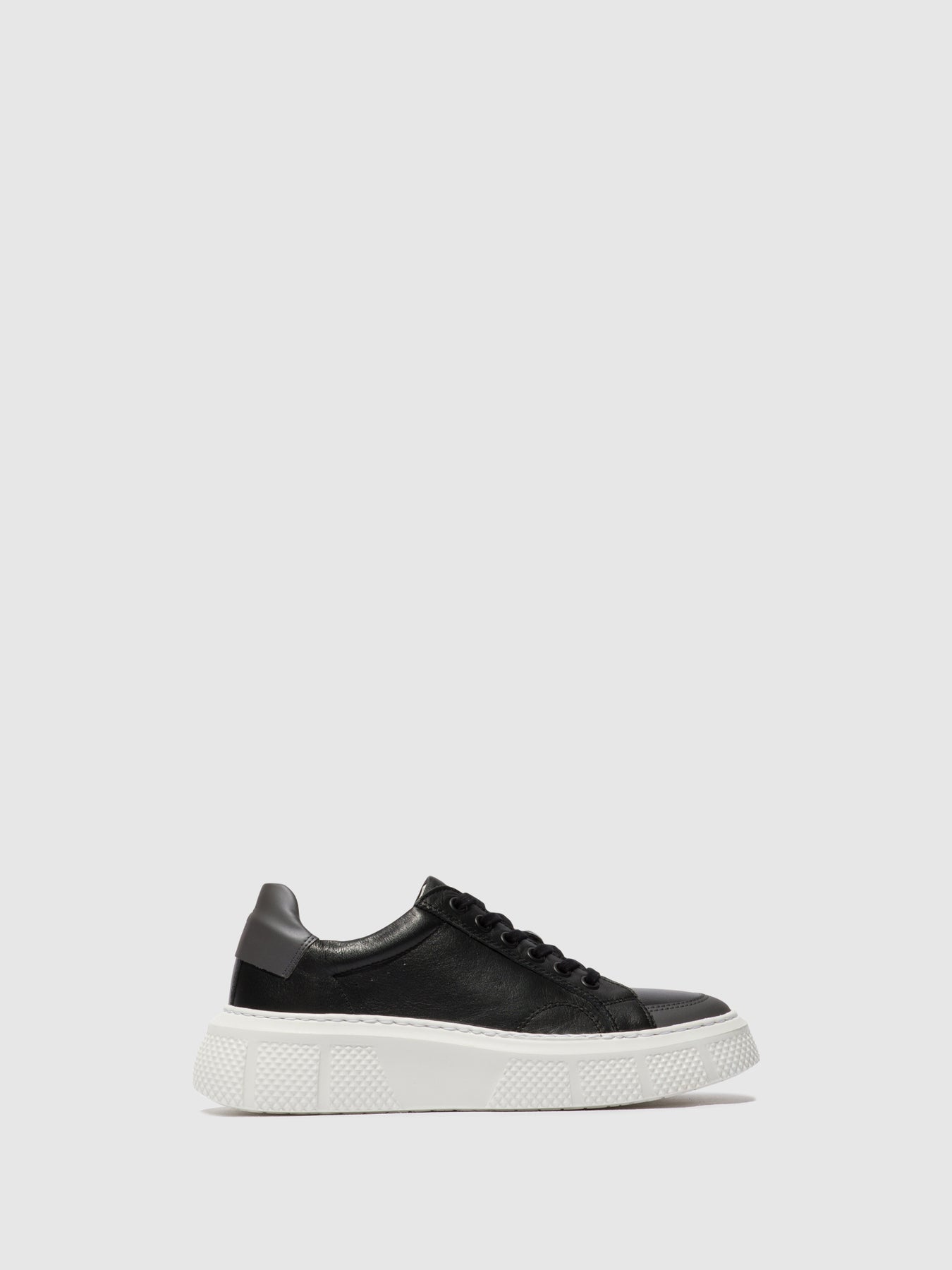 Fly London Lace-up Women's Sneakers Black | 918250YWO