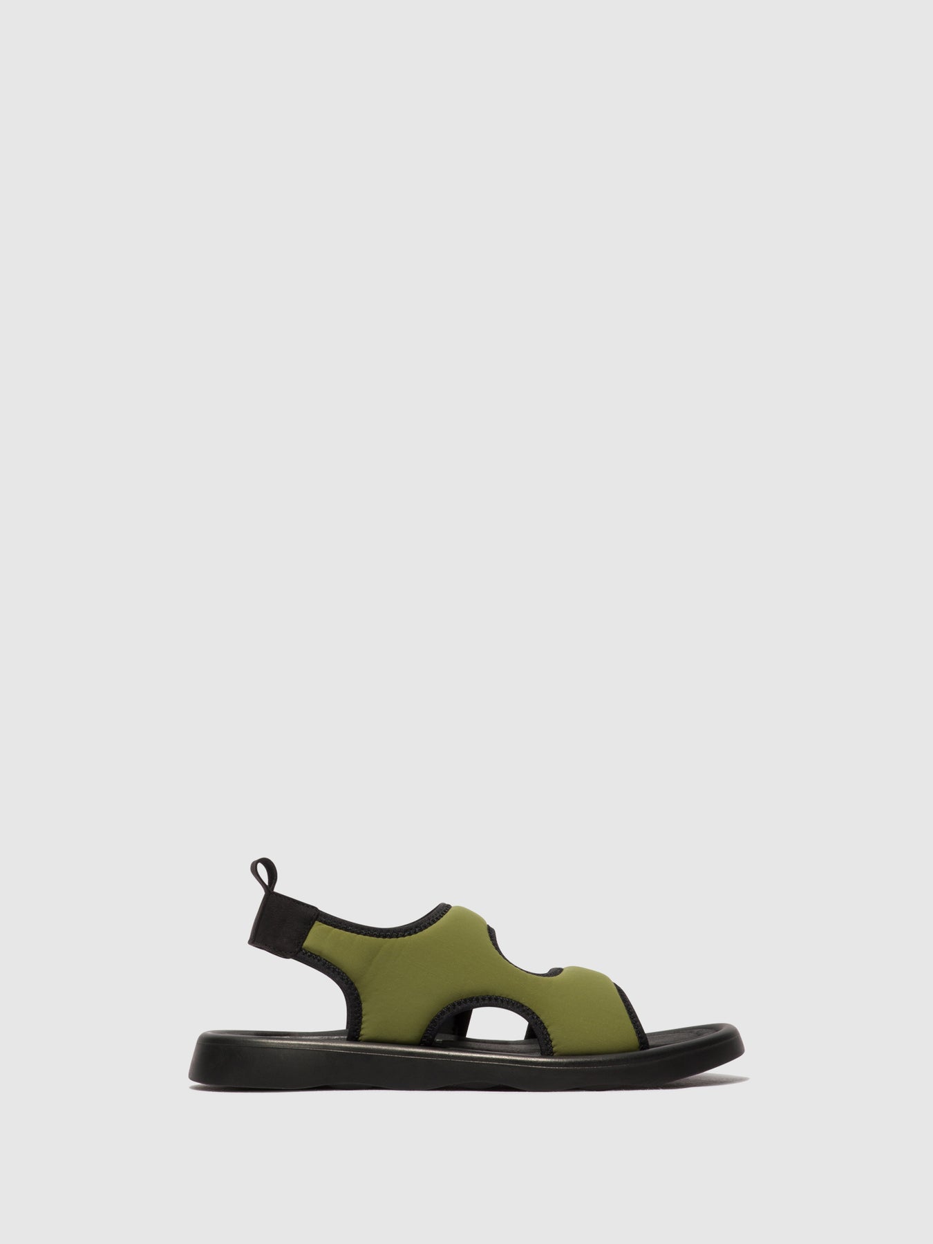 Fly London Sling-Back Sandals Women's Sandals Olive/Black | 408365MWC