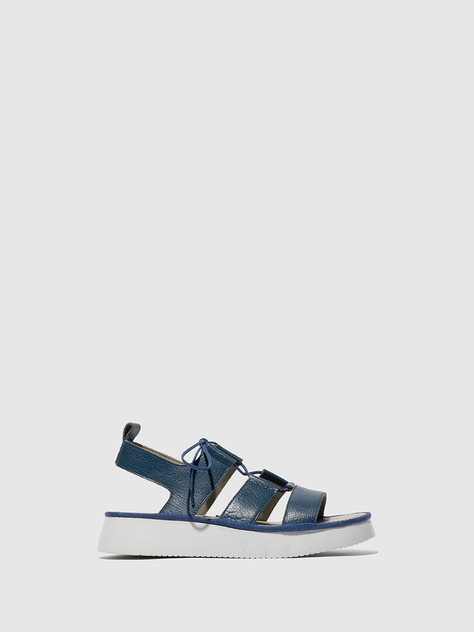 Fly London Strappy Sandals Women's Sandals Blue | 640357WHV