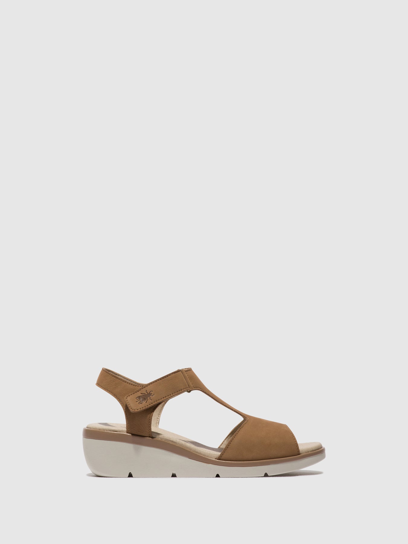 Fly London T-Strap Sandals Women's Sandals Sand | 016593BLM