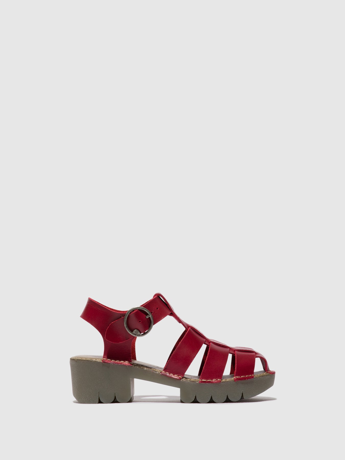 Fly London T-Strap Sandals Women's Sandals Red | 069485SDM