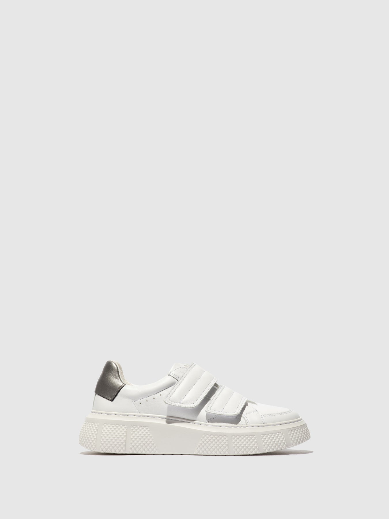 Fly London Velcro Women's Sneakers White | 529817GFU