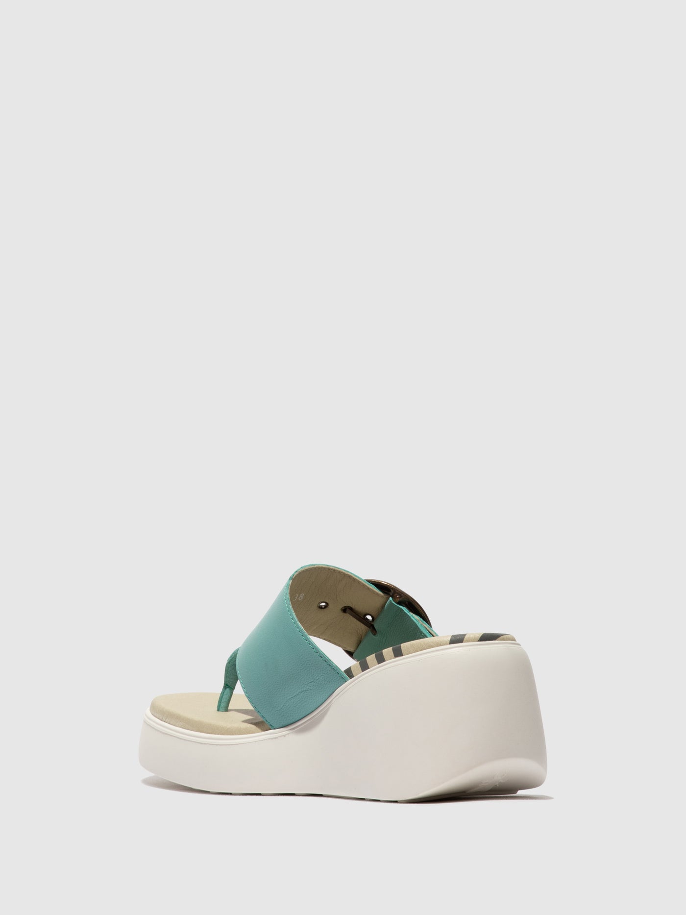 Fly London Buckle Women's Mules Turquoise | 643890EWF