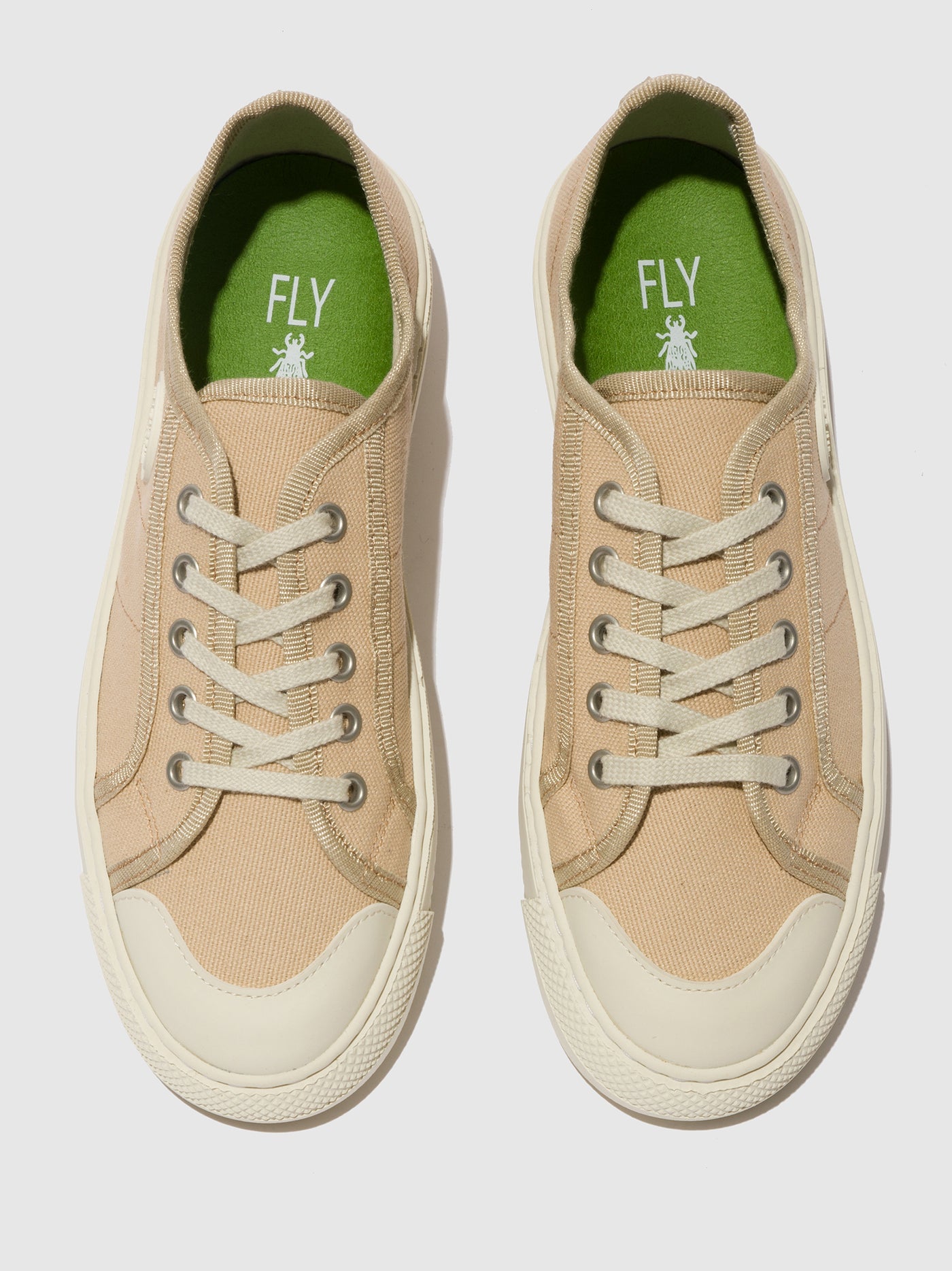 Fly London Lace-up Men's Sneakers Beige | 509821IXR