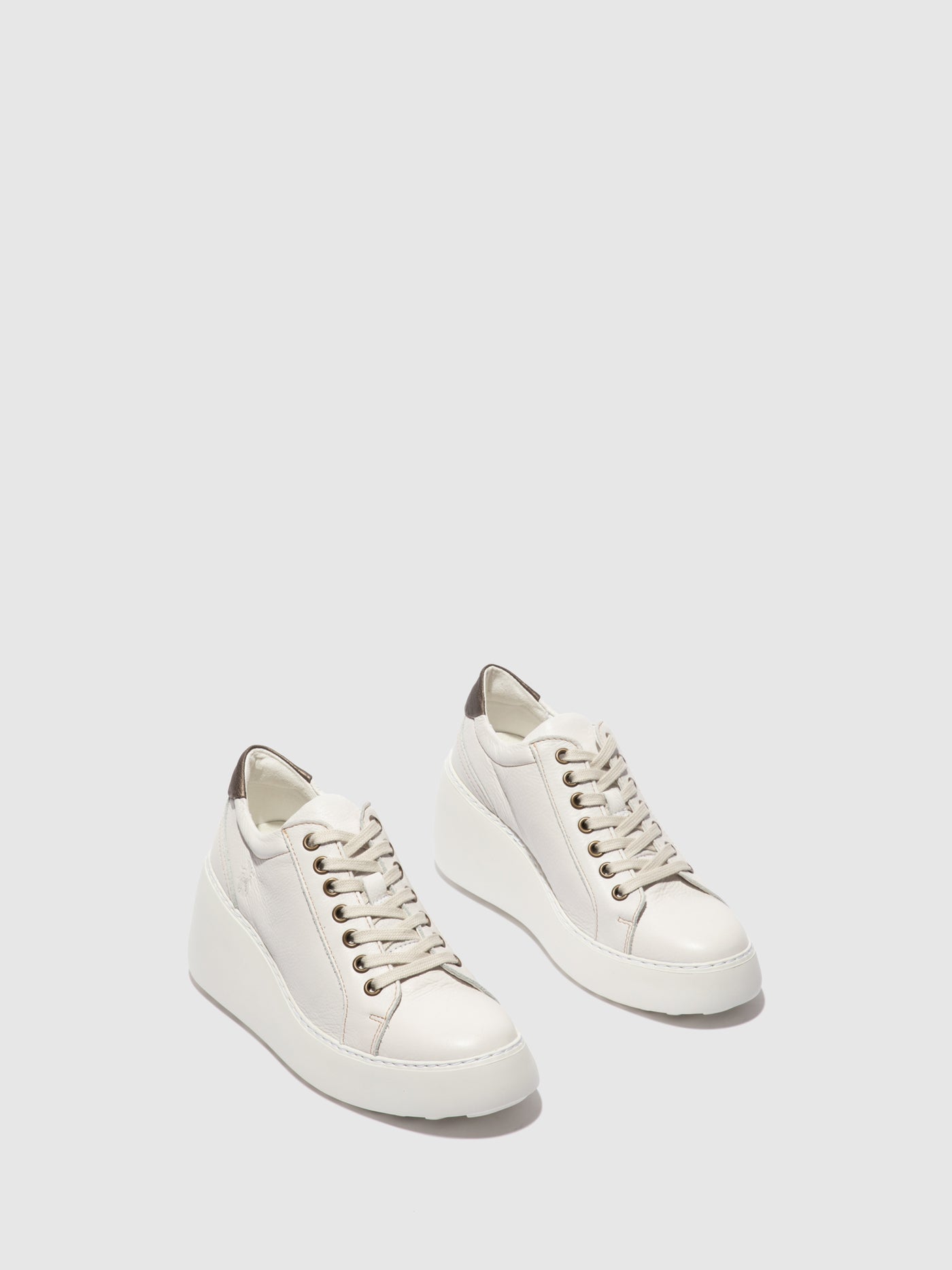 Fly London Lace-up Women's Sneakers Brito White | 284653ZOV