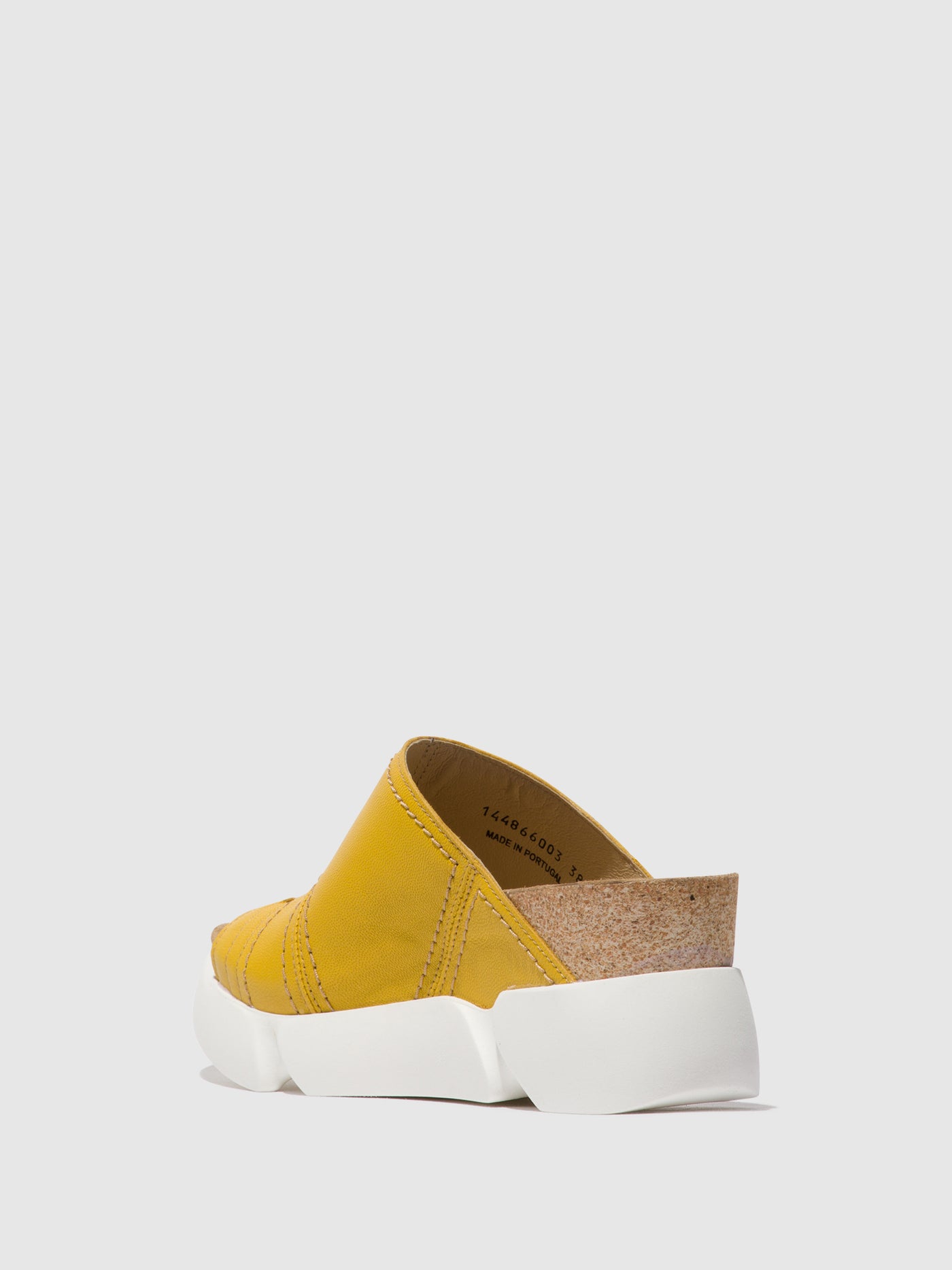 Fly London Open Toe Women's Mules Bright Yellow | 075483EQO