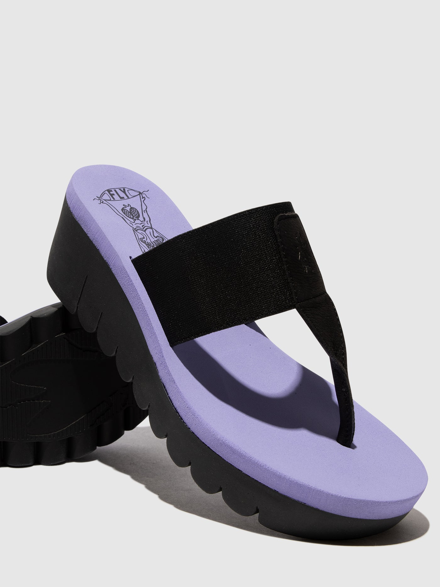 Fly London Slip-on Women's Mules Black (Viola) | 704581JYS