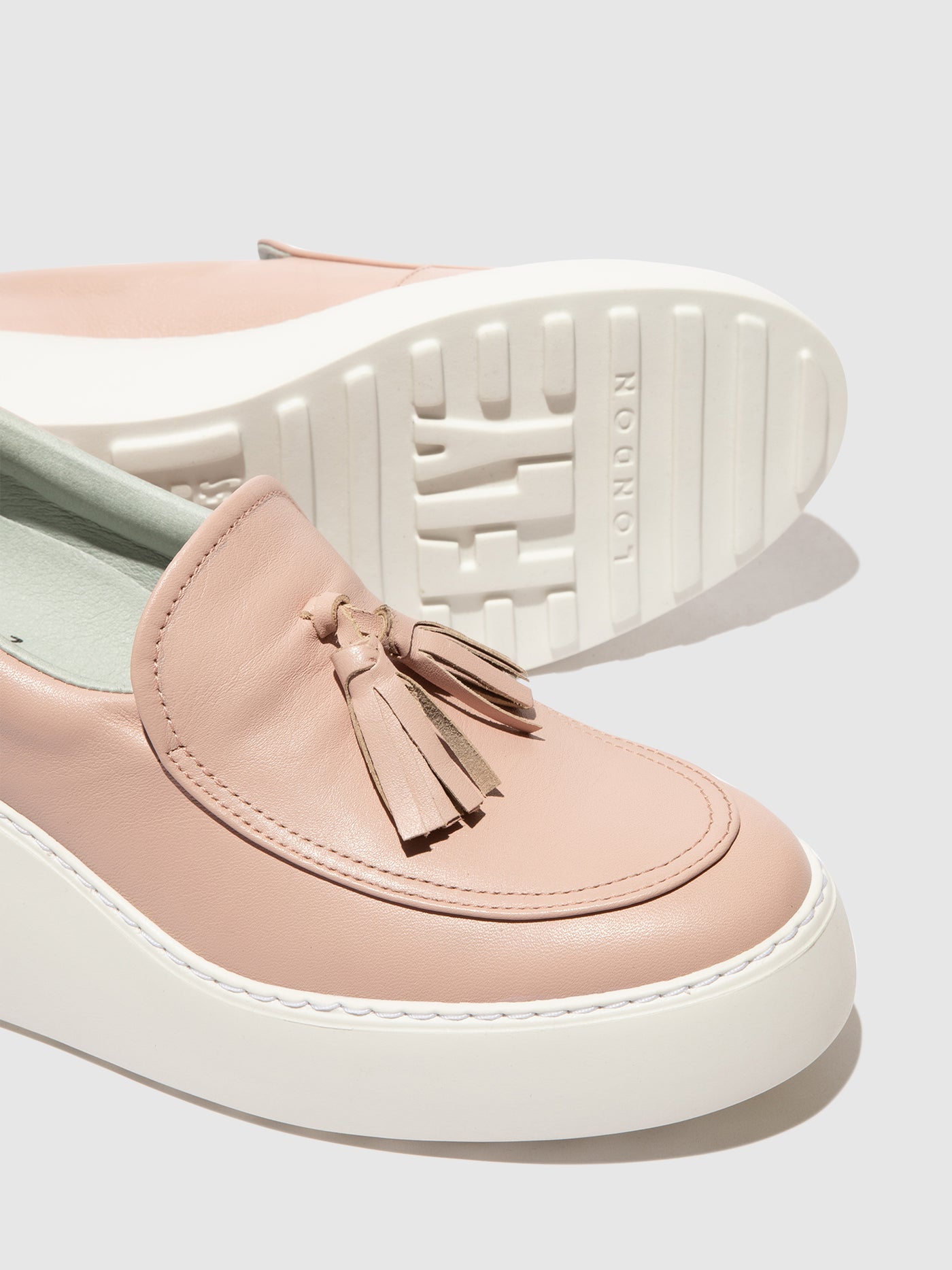 Fly London Slip-on Women's Sneakers Nude | 902768QMS