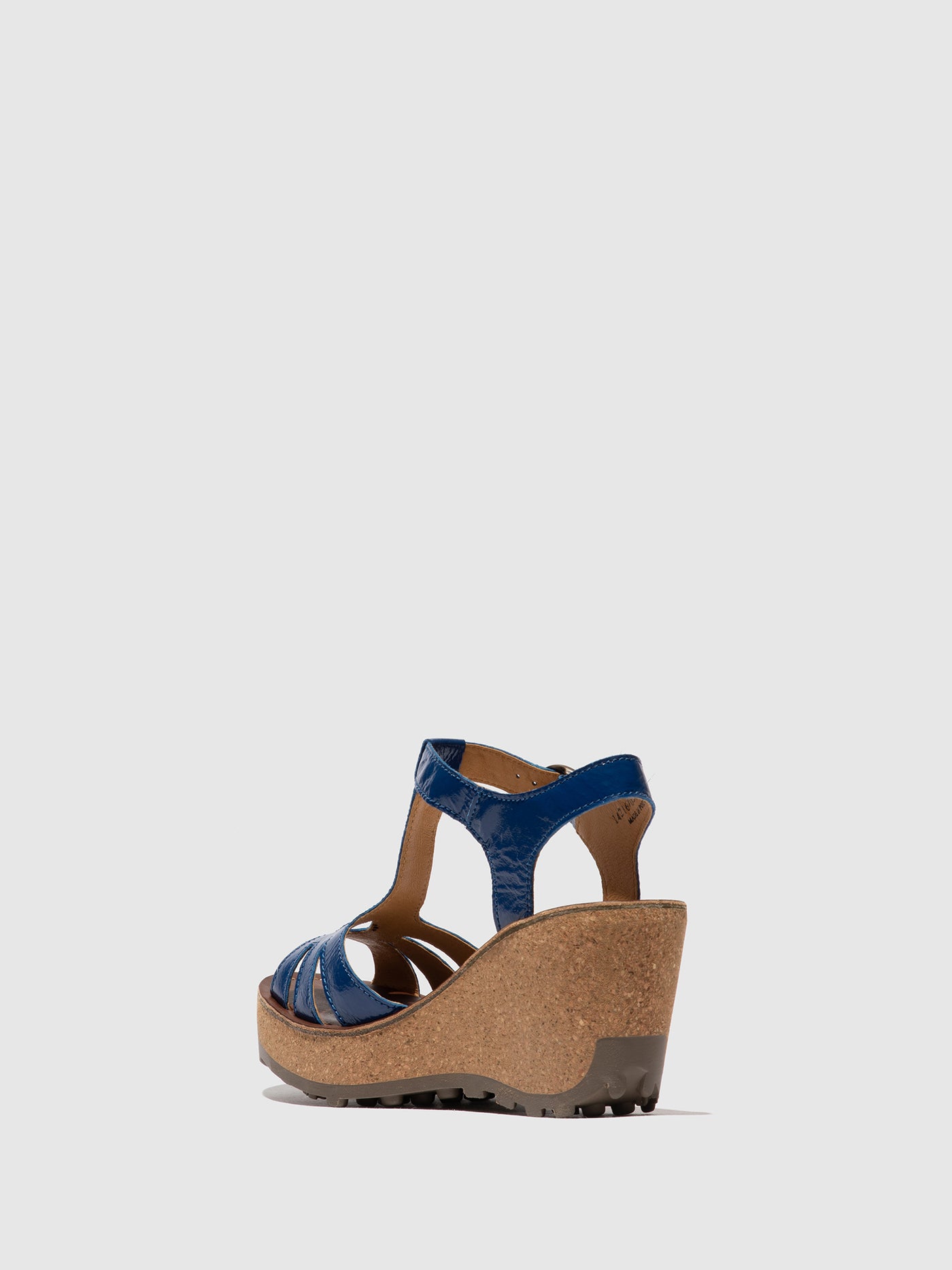 Fly London T-Strap Sandals Women's Wedges Blue | 914237MGW