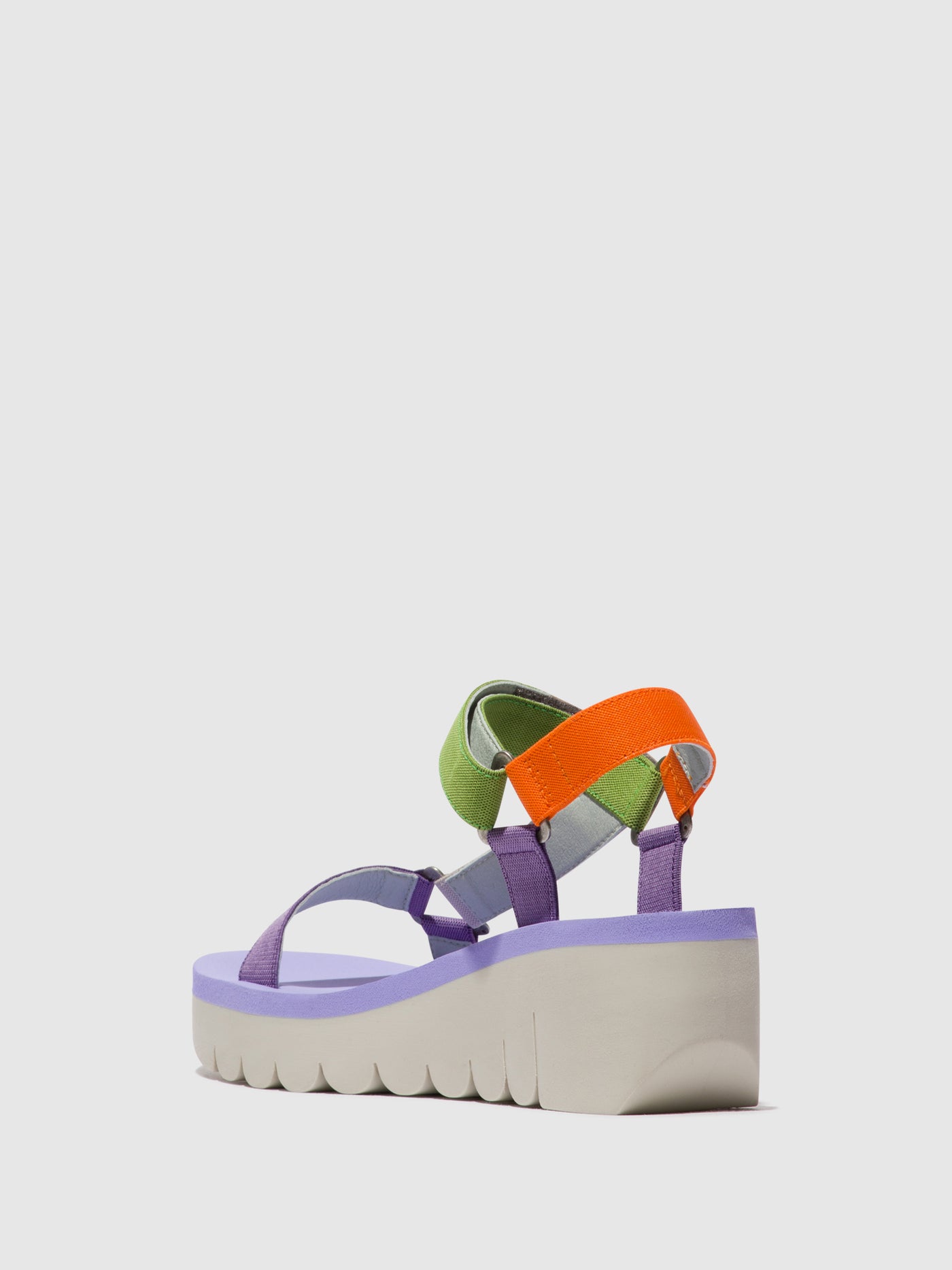 Fly London Velcro Women's Sandals Multicolor (Viola) | 628915XQF