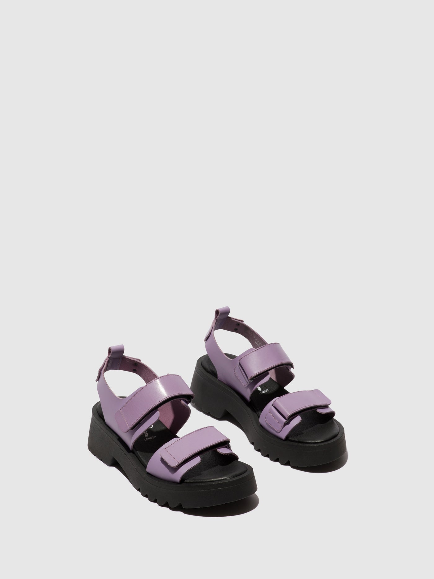 Fly London Velcro Women's Sandals Violet | 260531DPQ